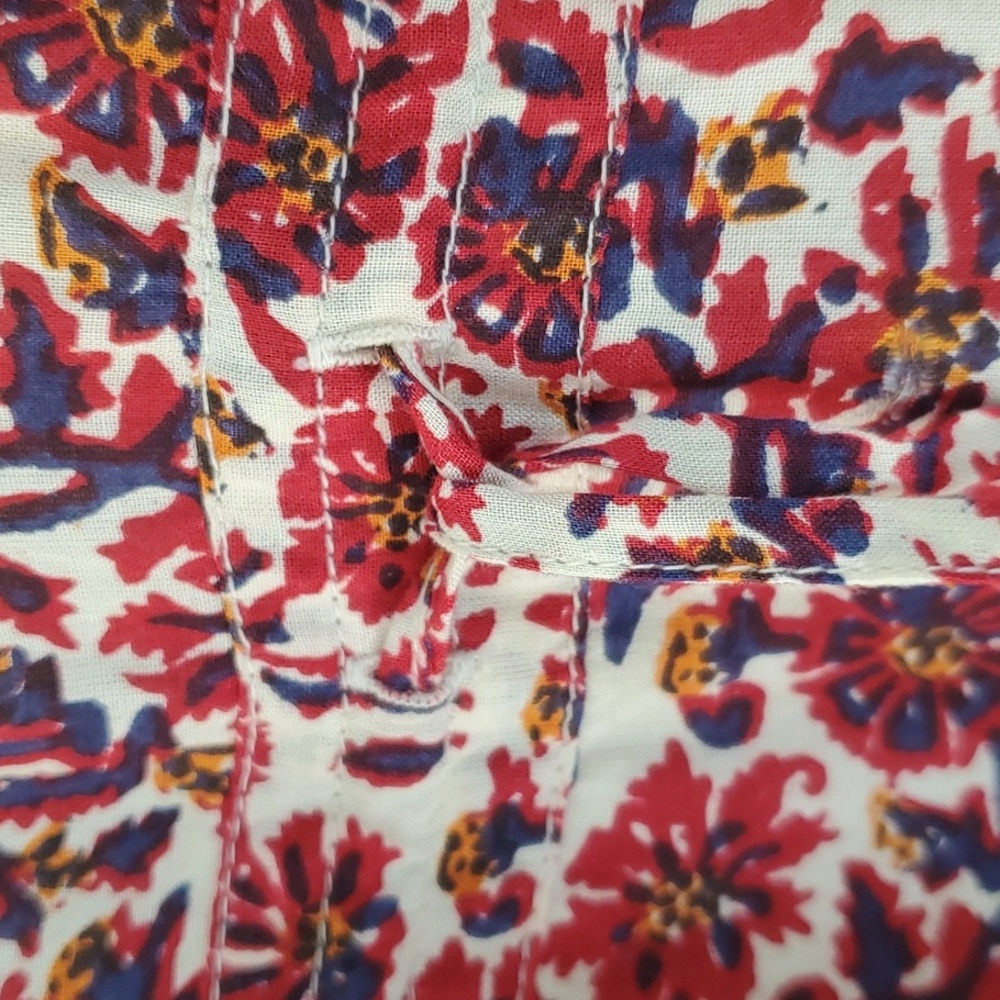 Lucky Brand, Floral Print With Drawstring Waist Dress, Size L, - Picture 5 of 11